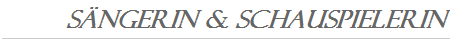 S�ngerin & Schauspielerin